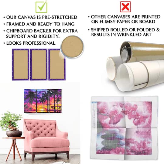 ArtSkills® Brilliant Art Enchanted Butterflies Stretched Canvas Diamond Painting Kit